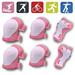 Xinhuadsh 1 Set Knee Pads Adjustable Ultralight Shock Absorbing Impact Resistant Children Elbow Guards Sports Protective Gear Set