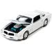 1976 Pontiac Firebird Trans Am Cameo White with Blue & Black Bird Hood Graphic Vintage Muscle Limited Edition 1/64 Diecast Model Car by Auto World