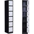 Metal Locker 6 Door Tall Employee Storage Locker Office Storage Lockers with Combination Lock Locker Storage Cabinet