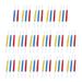 2 Box 100pcs Colorful Plastic Paper Clips Prcatical Document Binder for Office Home School (50pcs for One Box)