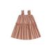 Toddler Baby Girl Dresses Sleeveless Cotton Suspender Dress Plaid Ruffled Casual Dresses Summer Clothes Outfit