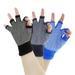 half finger gloves Non-slip Workout Gloves Half Finger Cotton Gloves Machine Comfortable Knitted Gloves for Yoga Sports(Dark Grey)