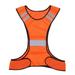 High Visibility Reflective Safety Vest for Men Women Outdoor Running Riding Jogging Use (Fluorescent Orange)