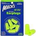 Mackâ€™s Hi Viz Soft Foam Earplugs 3 Pair â€“ Most Visible Color Easy Compliance Checks 32dB High NRR â€“ Comfortable Safe Ear Plugs for Shop Work Industrial Use Motor Sports and Shooting