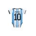#10 Soccer Jersey Bodysuit for Little Messi Fans - Miami & Argentina | Bamboo Fiber | Toddler & Baby Outfit Onesie for Kid s Fan Apparel