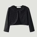 AOOCHASLIY Children Tops Clearance Toddler Kids Baby Girls Fashion Cute Solid Color Long Sleeved Lace Princess Cardigan Shawl Top Coat