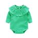 Bjutir Boys Toddler Jumpsuit Baby Solid Romper Ruffles Girls Outfits Clothing Girls Romper Jumpsuit For 12-18 Months