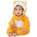 Quenny Toddler Infant fleece romper Animal Fancy Dress Costume Hooded Romper Jumpsuit. Yellow Shiba Inu Medium-(6-12 Months)