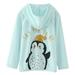 Toddler Summer Girls Long Sleeve Sun Proof Clothing Cartoon Outdoor Breathable Light Light Air Conditioning Clothes Outfits Coat