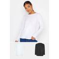 Pixiegirl 2 Pack White & Black Long Sleeve Tops 6 Pixiegirl | Petite Women's Long Sleeve Tops