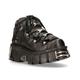 New Rock Unisex Black Gothic Ankle Boots-106-S1 - Size EU 41