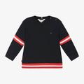 Tommy Hilfiger Baby Boys Navy Blue Cotton Jumper