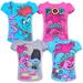 Girls Preschool Pink/Light Blue/Gray Trolls 4-Pack T-Shirt Set