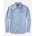 Langarmhemd OLYMP "Casual" Gr. XXL, N-Gr, blau (bleu) Herren Hemden Langarm