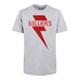 T-Shirt F4NT4STIC "The Killers Red Bolt" Gr. 146/152, grau (heathergrey) Mädchen Shirts T-Shirts