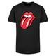 T-Shirt F4NT4STIC "The Rolling Stones Classic Tongue" Gr. 134/140, schwarz Mädchen Shirts T-Shirts
