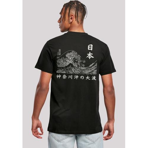 „T-Shirt F4NT4STIC „“Kanagawa Welle – Golden Gai““ Gr. M, schwarz Herren Shirts T-Shirts Print“