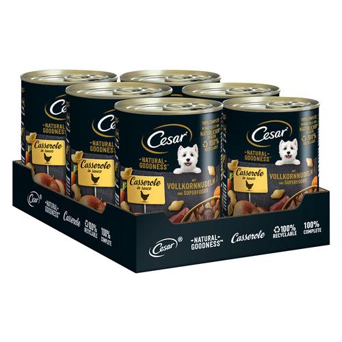 24x 400g Cesar Natural Goodness Huhn und Superfoods Hundefutter nass