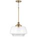 Capital Lighting Miller 1 Light Pendant Aged Brass