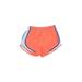 Nike Athletic Shorts: Orange Color Block Activewear - Women's Size Medium
