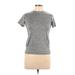 Real Essentials Active T-Shirt: Gray Color Block Activewear - Women's Size Large