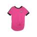 Justice Active Active T-Shirt: Pink Print Sporting & Activewear - Kids Girl's Size 8