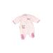 Child of Mine by Carter's Long Sleeve Outfit: Pink Bottoms - Size Newborn