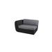 Cane-line Savannah 53.2" Wide Outdoor Wicker Patio Sectional Component w/ Cushions Wicker/Rattan in Black | 27.2 H x 106.4 W x 40.2 D in | Wayfair