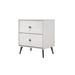 Home Design Inc. Lattice 2 - Drawer Nightstand in Greyish Beige Wood in Brown/Gray | 25.7 H x 21.7 W x 15.9 D in | Wayfair 80157-011NS