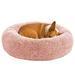 Tucker Murphy Pet™ Calming Dog Bed For Dogs, Anti-anxiety Round Donut Cuddle Cat Bed, Washable Puppy Bed w/ Plush Faux Fur Memory Foam/Cotton