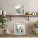 Wrought Studio™ City Views - 2 Piece Single Picture Frame Print Set Paper, Glass in Blue/Gray | 13.5 H x 13.5 W x 1 D in | Wayfair