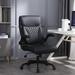 Inbox Zero Llambrini Ergonomic Executive Chair Upholstered/Metal in Gray | 42.5 H x 28 W x 29.3 D in | Wayfair A0B59D536A564A5FA4DEA0CC7688CE34