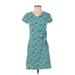 Lands' End Casual Dress - Mini: Teal Dresses - Women's Size X-Small