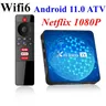 X88 Pro ATV Smart TV Box RK3318 Android 11.0 2.4G /5G Dual Wifi6 HD 4K Netflix 1080P lettore
