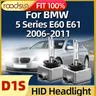 1 paio 12V 35W Xenon D1S HID 6000K lampadina XENON luci per auto faro per BMW serie 5 E60 E61 2006