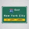 New York City Interstate I-80 East Nyc Ny Automotive Highway Freeway Travel novità Tin Sign Metal