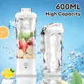 Frullatore Portatile 600ML Elettrico Juicer Miscelatore di Frutta 4000mAh USB Ricaricabile Smoothie Mini Frullatore Spremiagrumi Personale Tazza Colorata