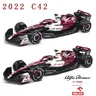 Bburago 1:43 2022 F1 Alfa Romeo Racing Team C42 #24 Guanyu Zhou #77 Valtteri Bottas lega auto Die
