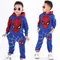 Spider-man Set di abbigliamento per bambini ragazzi Toddlers Set di moda per bambini a maniche