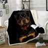 Coperta divano letto coperta Super Soft Warm Rottweiler Dog divertente stampa 3D coperta coperta