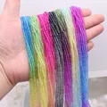 Perline distanziatori allentati di colore sfumato di tintura da 2mm perline di vetro Rondel sfaccettato di cristallo ceco per gioielli che fanno gioielli accessori fai da te