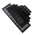 1pc lega di alluminio foglio perforato presa d'aria griglia di ventilazione nera per armadio scarpa condizionatore d'aria decorazione della casa foro di copertura