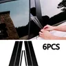 6 Pcs Center BC adesivi per colonne per Honda Civic 2006-11 effetto specchio montanti montanti