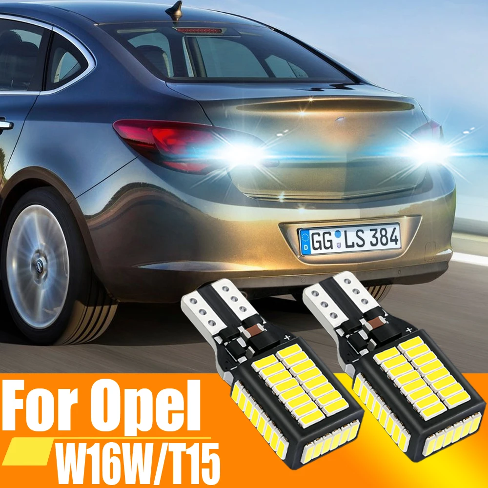 2 pezzi W16W T15 921 912 LED Canbus lampadine per retromarcia su auto bianco 6000k lampada di backup per Opel Astra J Corsa D Insignia A Mokka