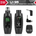 Microfono Wireless XLR trasmettitore e ricevitore per convertitore cablato a Wireless per microfono a condensatore e microfono dinamico
