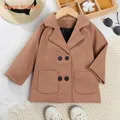 Cappotto di lana per ragazze Bear Leader 2023 autunno/inverno nuovo colletto per bambini cappotto