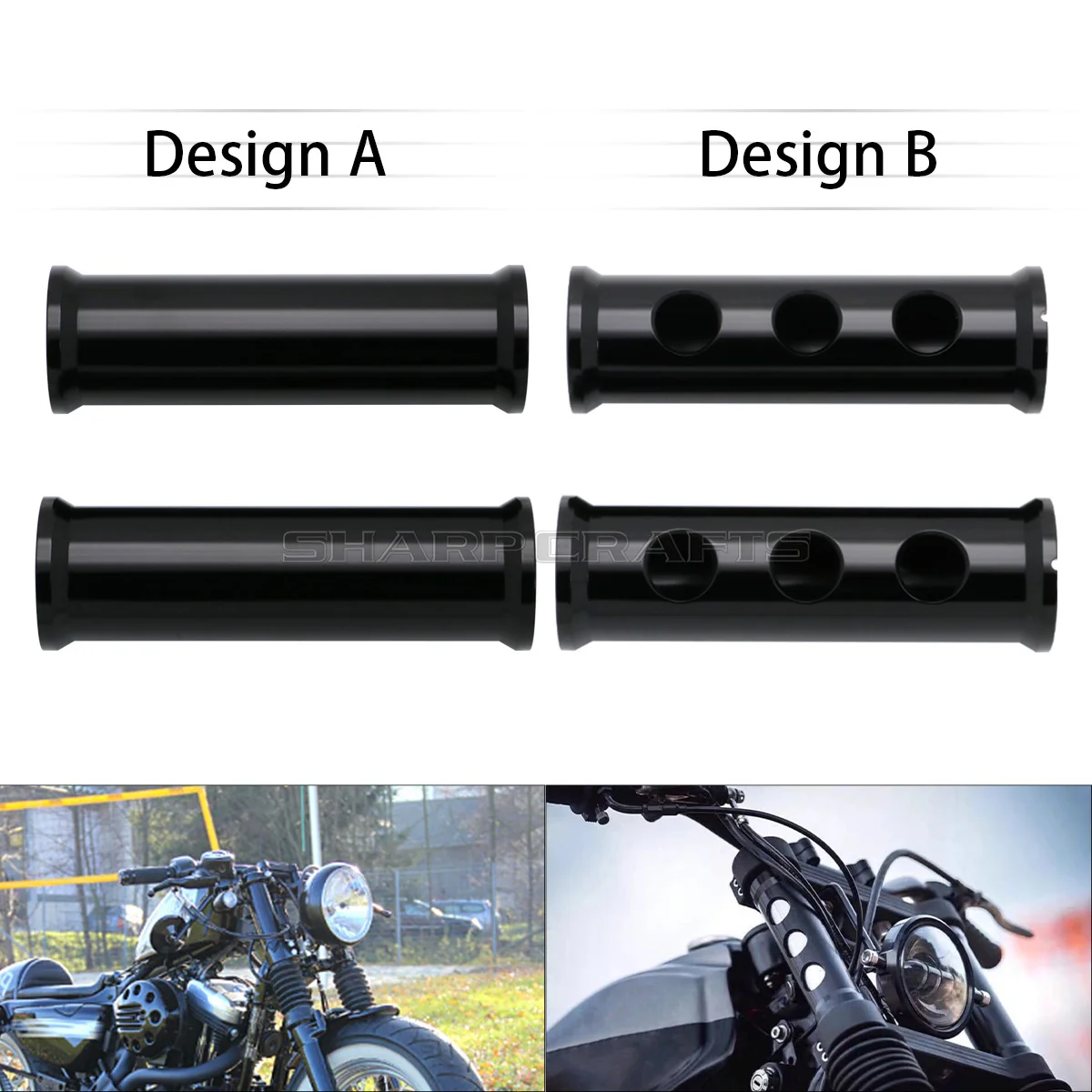 Accessori per moto Coperture del cursore del bagagliaio della forcella anteriore Coperchio dell'ammortizzatore superiore per Harley-Davidson Sportster XL 1200 883 Forty Eight Iron Super Low Roadster