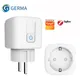 GERMA Zigbee Socket adattatore per spina ue Tuya Smart Home telecomando Wireless presa intelligente supporto per presa di corrente Google Home Alexa