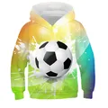 Felpe con cappuccio stampa 3d reti da calcio felpe ragazzi ragazze Unisex felpe con cappuccio moda