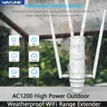 Wavlink AC1200 Estensore di portata WiFi resistente alle intemperie per esterni ad alta potenza/AP/Agente a rete Router WiFi wireless Dual Dand 2.4G e 5.8Ghz POE